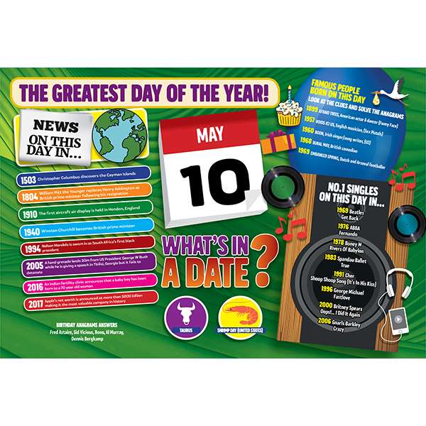 WHAT’S IN A DATE 10th MAY STANDARD 400 PIECE